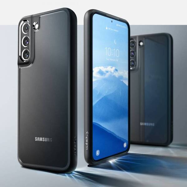 Spigen Ultra Hybrid | Etui do Galaxy S22 - MATTE BLACK