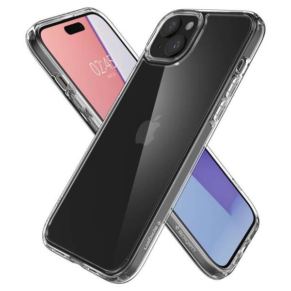 Spigen Ultra Hybrid | Etui do iPhone 15 - CRYSTAL CLEAR