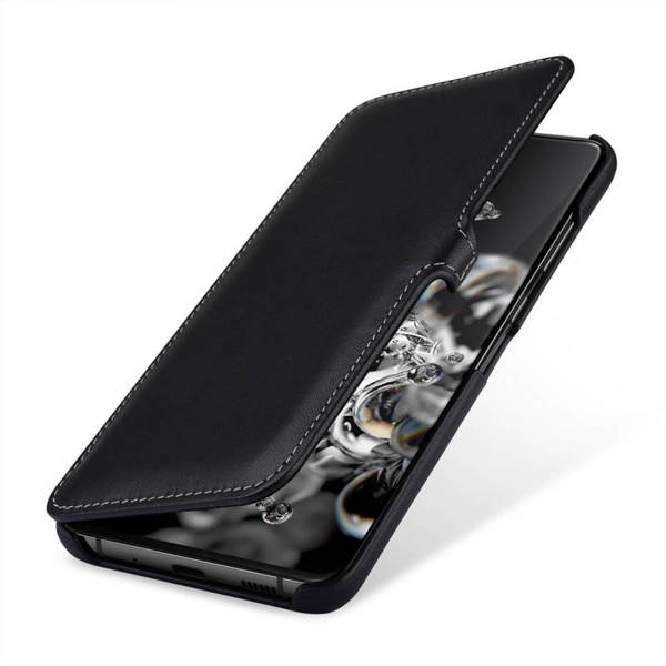 StilGut UltraSlim Book | Etui do Galaxy S20 Ultra - BLACK NAPPA