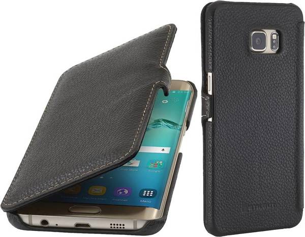 StilGut UltraSlim Book | Etui do Galaxy S6 Edge - BLACK