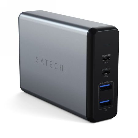 Szybka Ładowarka sieciowa 2x USB C PD 90W/18W, 2X USB A total 12W - Satechi