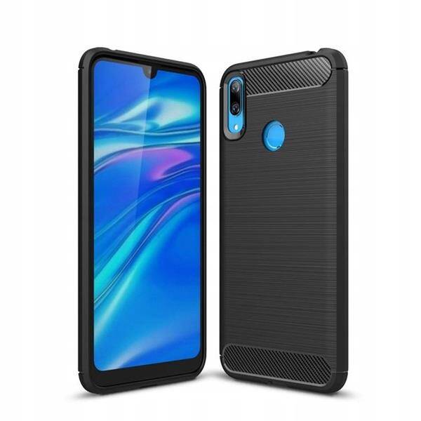 TECH-PROTECT TPU CARBON ETUI DO HUAWEI Y6 2019 - PLECKI CASE