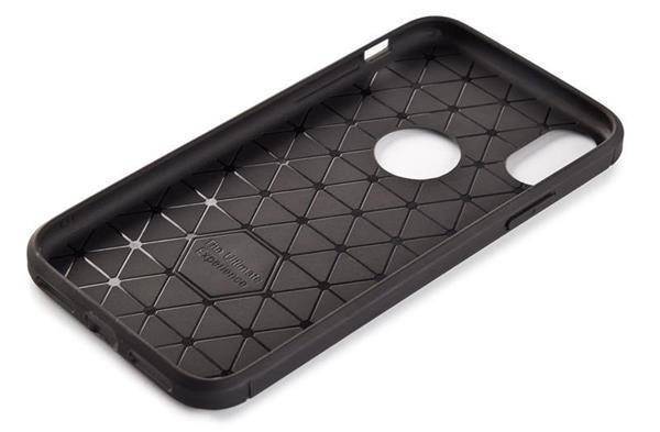 TECH-PROTECT TPUCarbon etui do iPhone X / XS - BLACK