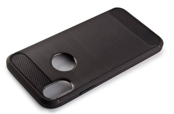 TECH-PROTECT TPUCarbon etui do iPhone X / XS - BLACK