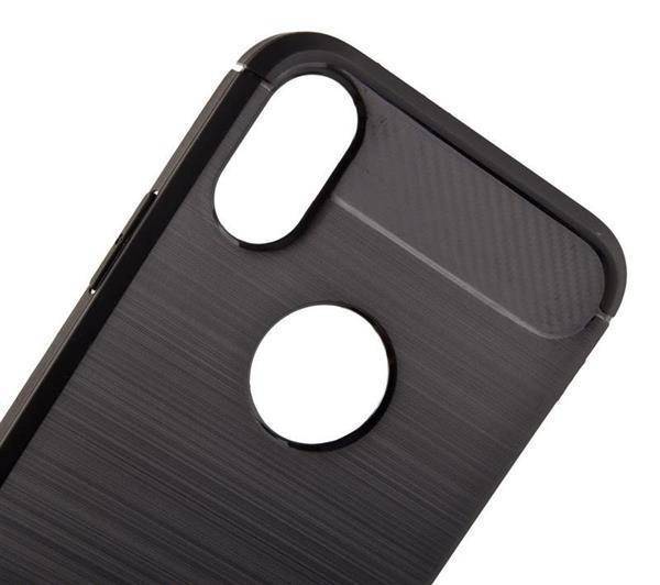 TECH-PROTECT TPUCarbon etui do iPhone X / XS - BLACK