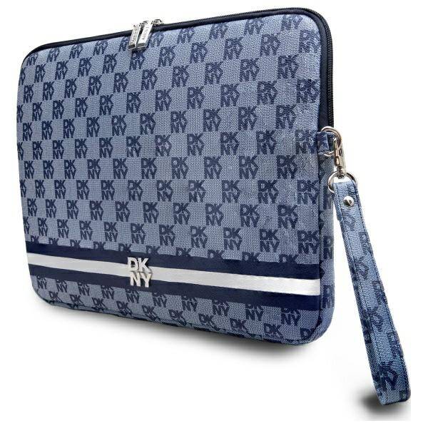 TORBA NA LAPTOP DO 14" DKNY SLEEVE CHECKERED PATTERN PRINTED NIEBIESKA