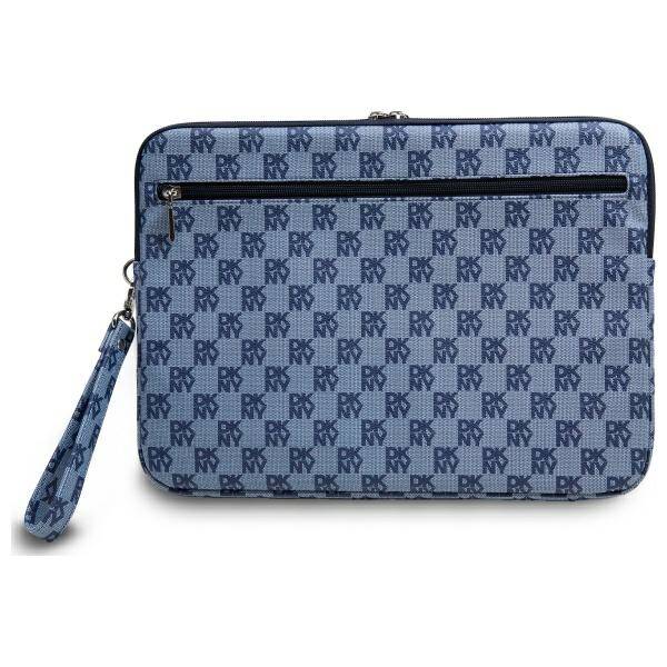 TORBA NA LAPTOP DO 14" DKNY SLEEVE CHECKERED PATTERN PRINTED NIEBIESKA