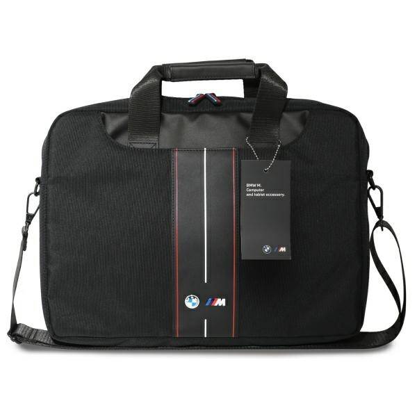 TORBA NA LAPTOP / TABLET DO 16" BMW NYLON RED STRIPE CZARNE