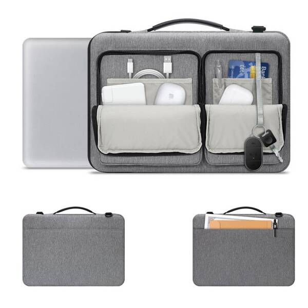 TORBA NA LAPTOPA 15-16 CALI TECH-PROTECT DEFENDER BAG LAPTOP CRAYON SZARA