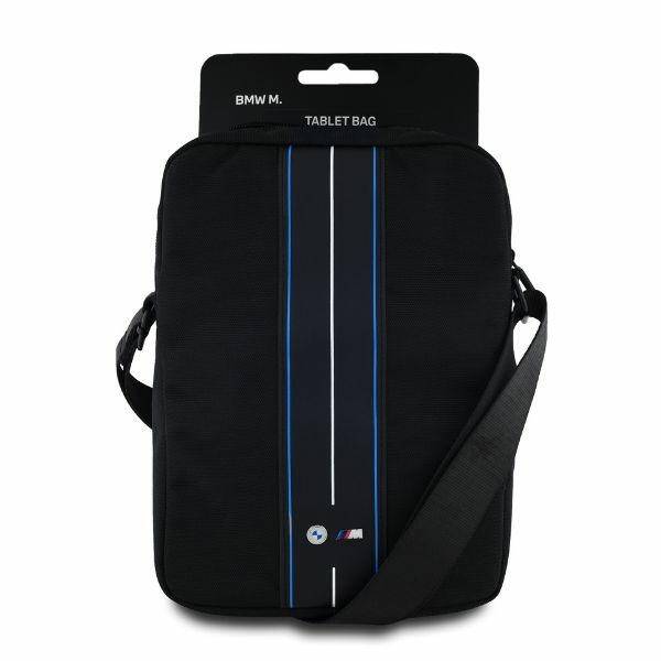 TORBA NA TABLET / TELEFON DO 10" BMW NYLON BLUE STRIPE CZARNA