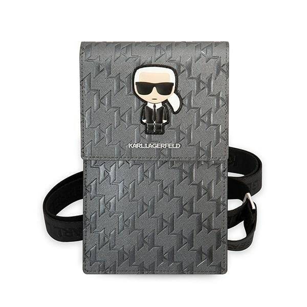 TOREBKA KARL LAGERFELD MONOGRAM SILVER