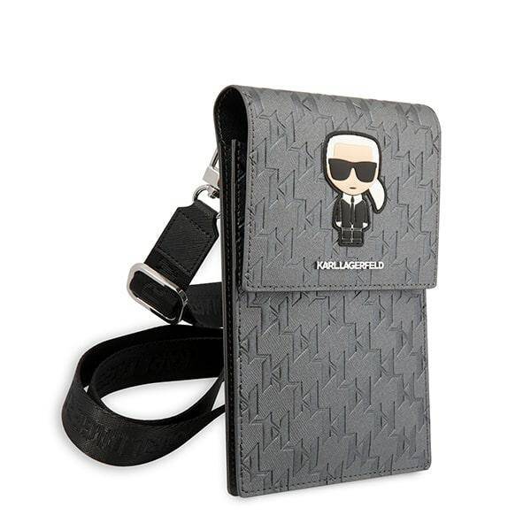 TOREBKA KARL LAGERFELD MONOGRAM SILVER