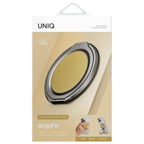 UCHWYT MAGNETYCZNY UNIQ GRIPFIT 360 MAGNETIC MOUNT&KICKSTAND ŻÓŁTY