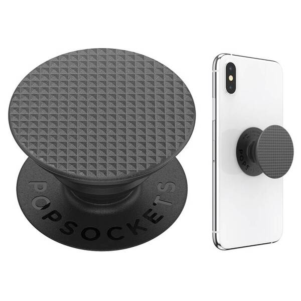 UCHWYT POPSOCKETS DO TELEFONU - KNURLED TEXTURE BLACK