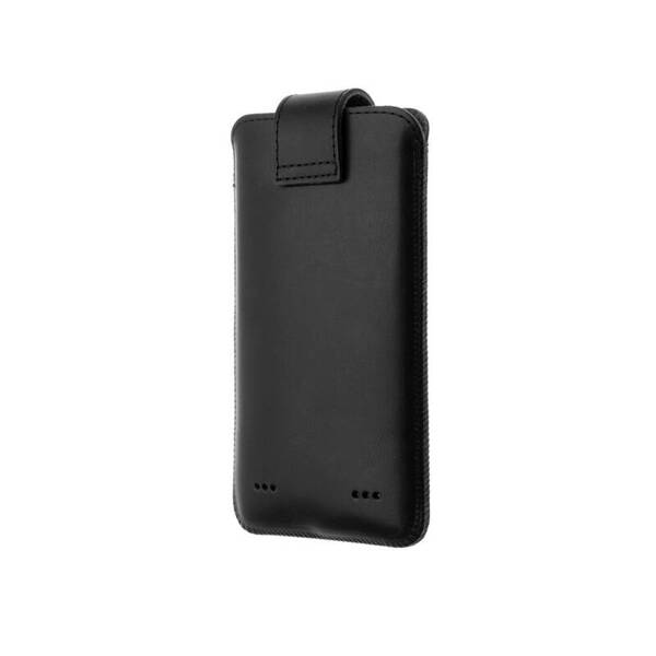 UNIWERSALNE SKÓRZANE ETUI DO TELEFONU FIXED POSH 168X78X9 MM 6XL+ CZARNE