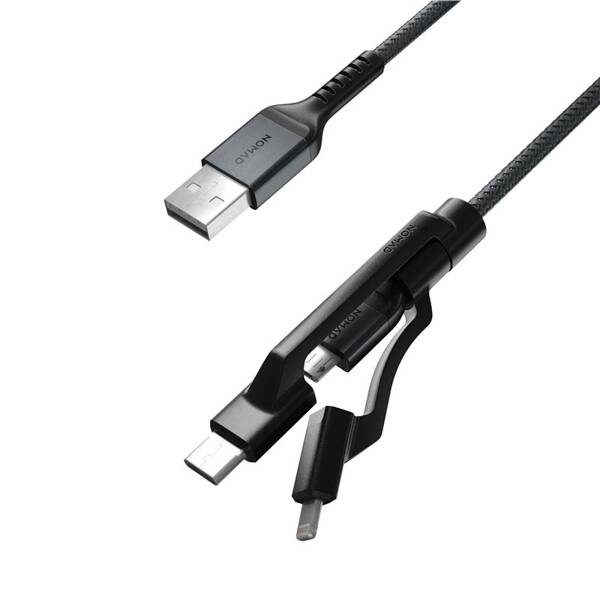 UNIWERSALNY PRZEWÓD NOMAD USB A USB C MICRO USB LIGHTNING OPLOT KEVLAR 1.5M