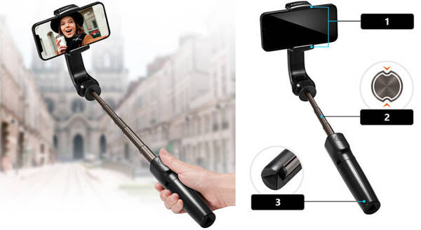 UNIWERSALNY UCHWYT SPIGEN SELFIE STICK KIJEK DO ZDJĘĆ GIMBAL WIRELESS S610W