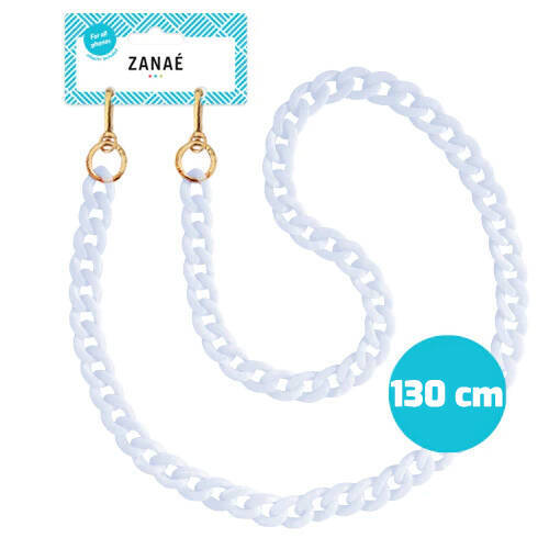 ZANAE CHAINE NECKLACES |  ŁAŃCUSZEK DO TELEFONU 130 CM -  CRYSTAL HARMONY / WHITE