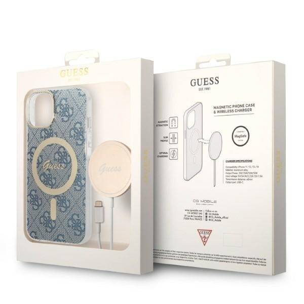 ZESTAW ETUI do IPHONE 13 / 14 / 15 GUESS MAGSAFE