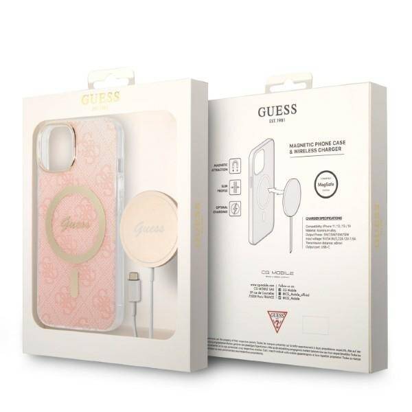 ZESTAW ETUI do IPHONE 14 PLUS / 15 PLUS GUESS MAGSAFE