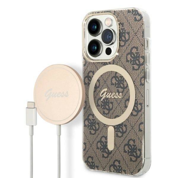 ZESTAW ETUI do IPHONE 14 PRO MAX GUESS MAGSAFE