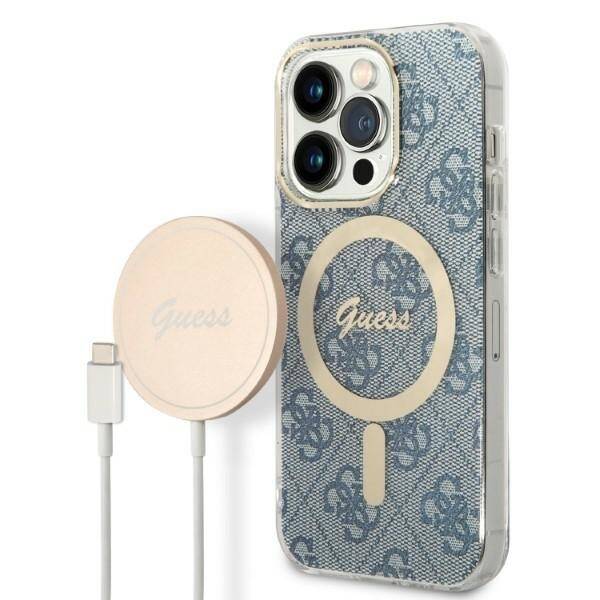 ZESTAW ETUI do IPHONE 14 PRO MAX GUESS MAGSAFE