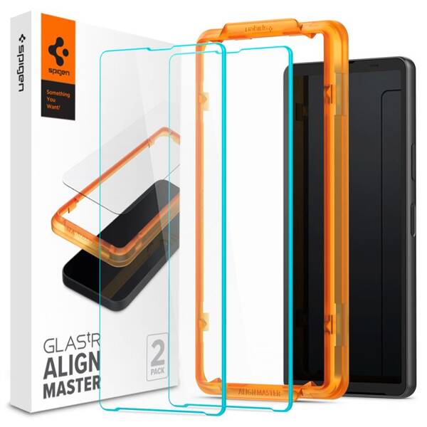 ZESTAW SZKŁO HARTOWANE do SONY XPERIA 10 V SPIGEN GLASS 2SZT